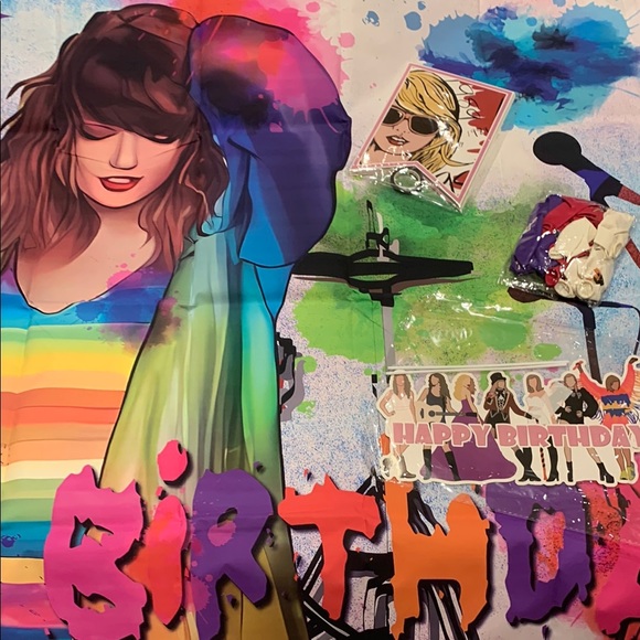 For any Taylor Swift Fan celebrate with a Colorful Birthday decoration - Picture 1 of 7